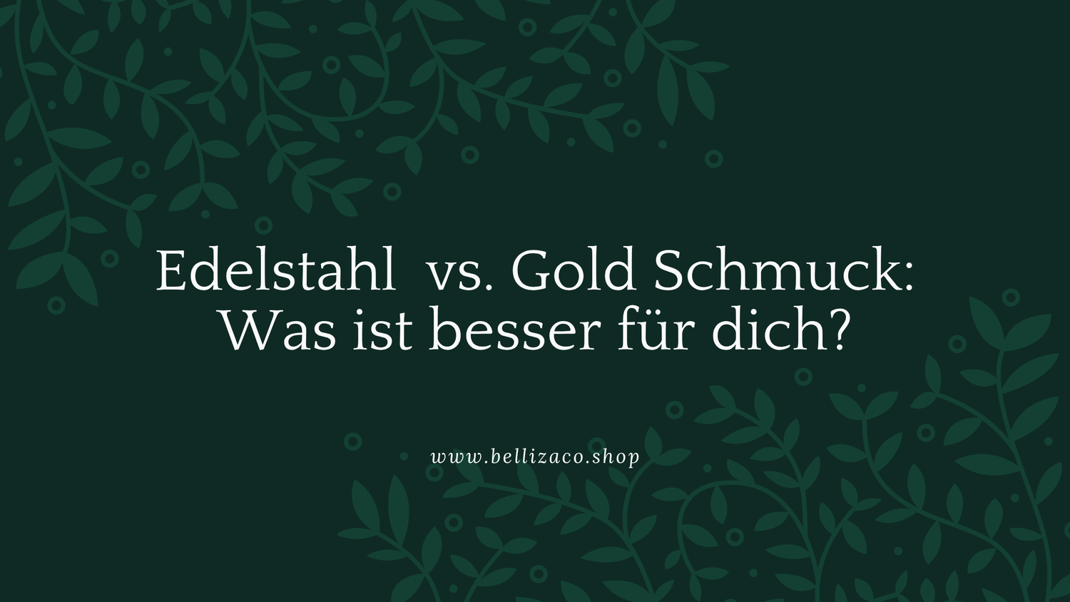 Edelstahl vs. Gold Schmuck: Was ist besser für dich?