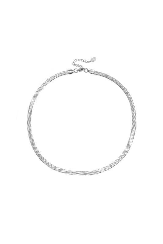 Necklace Retreat Stainless Steel Silver Color