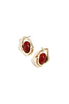 Alloy Stud Earrings Irregular Shape Retro Daily Simple Series Women's jewelry Gold Color