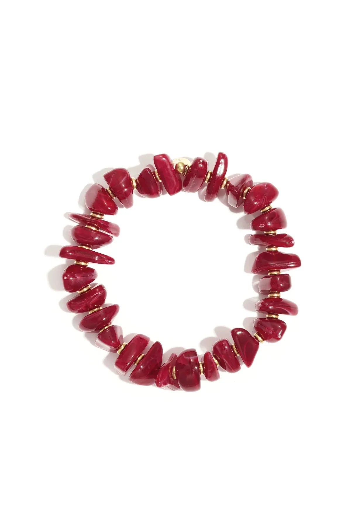 Acrylic Beaded Bracelets Beads Casual Daily Women's jewelry Wine Red