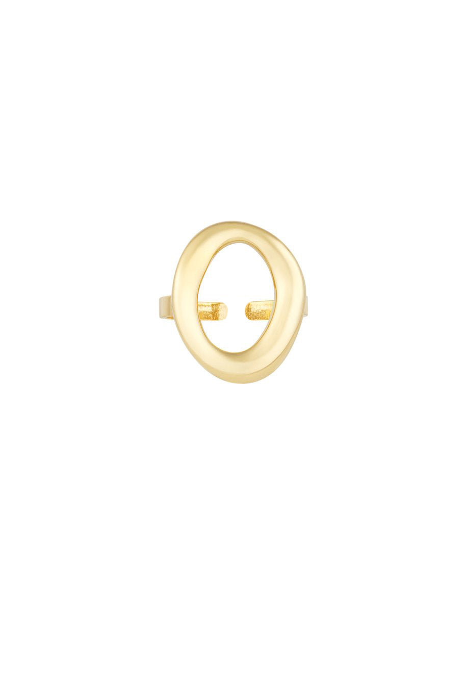 Mini Hoop Ring Gold Color One Size