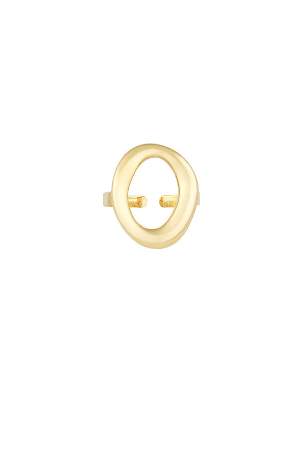 Mini Hoop Ring Gold Color One Size
