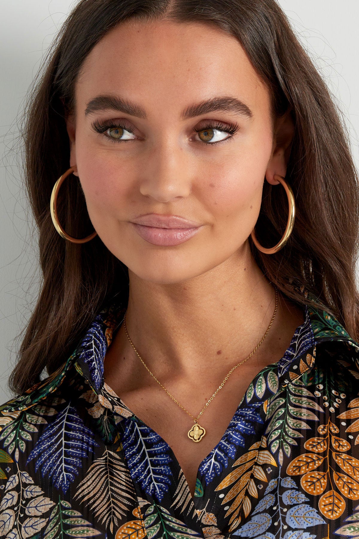 double clover necklace