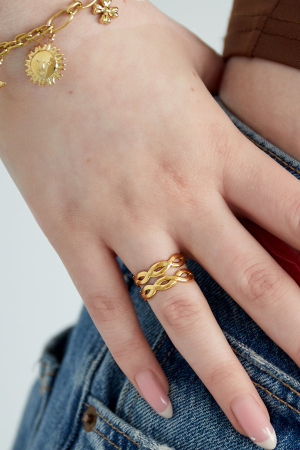 Swirl Stack Ring