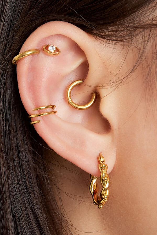 Gold Spiral Ear Cuff
