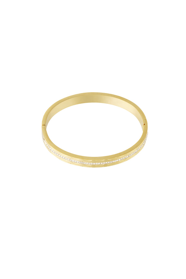 Stainless Steel Bangles Geometric Casual Daily Gold Color