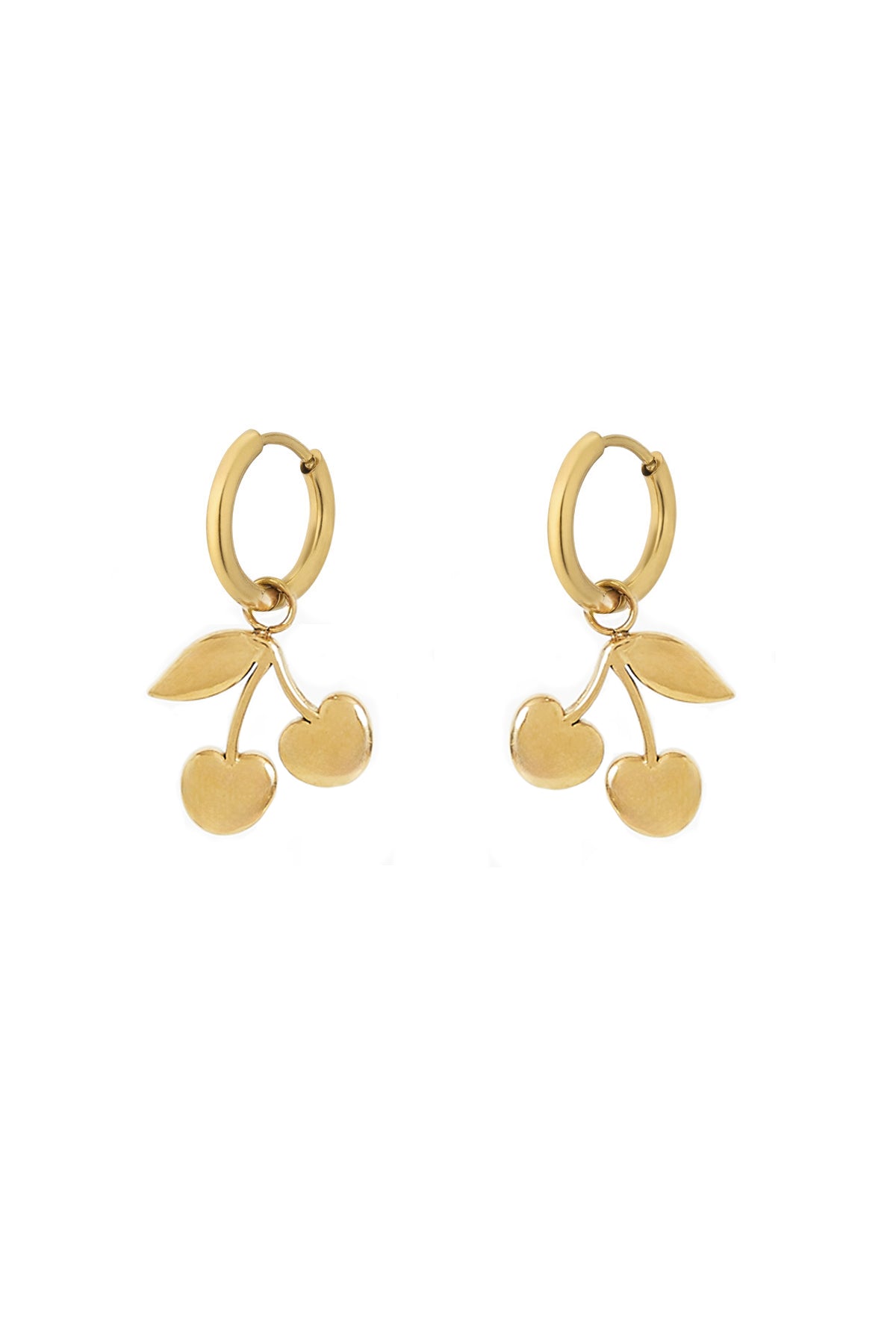 cherry earrings Gold Color