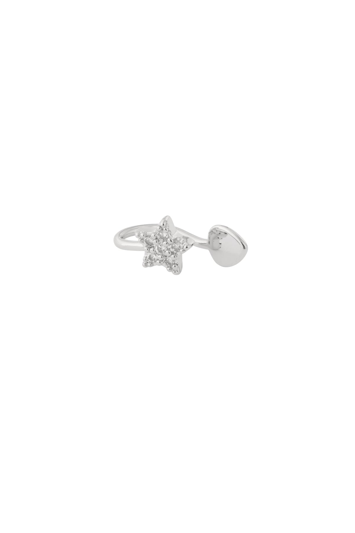 Star Nose Cuff Silver Color