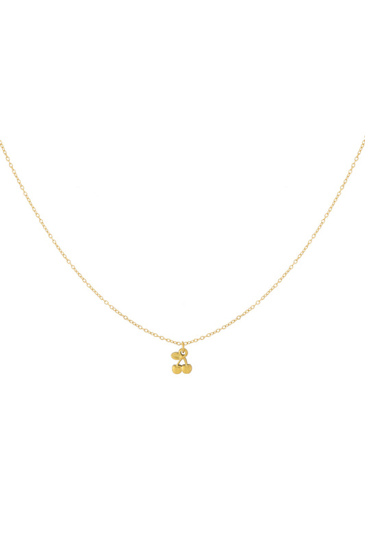 cherry necklace Gold Color