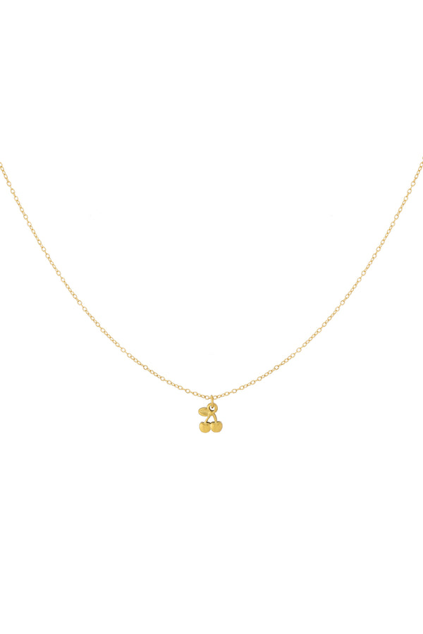 cherry necklace Gold Color