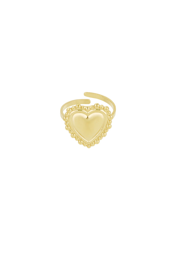 bubble heart ring