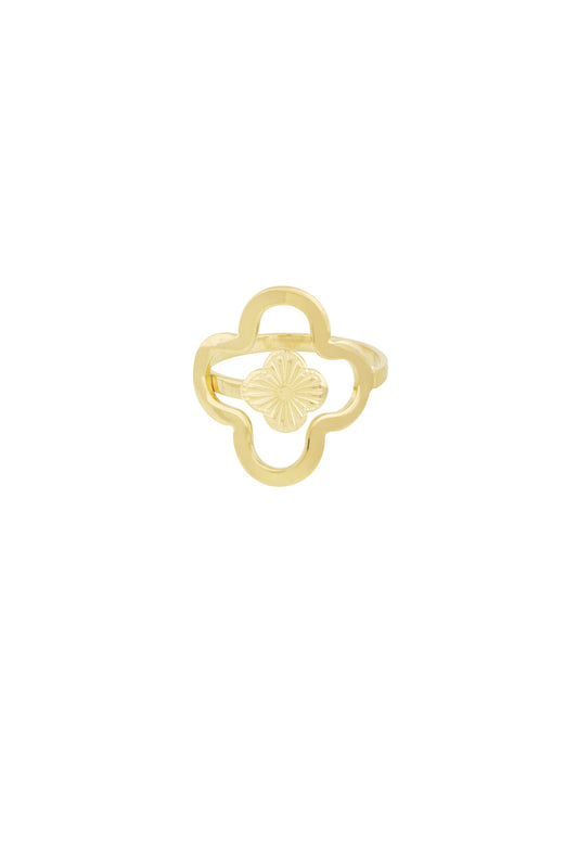 lucky leaf ring Gold Color One Size
