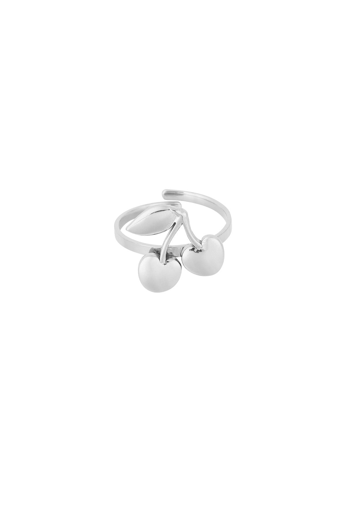 Cherry Ring Silver Color One Size