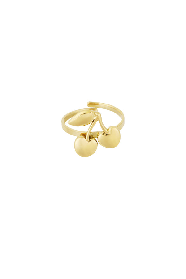 Cherry Ring Gold Color One Size