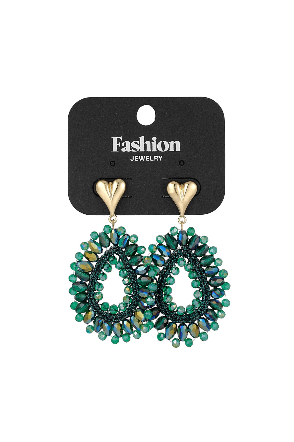 Beaded Love earrings