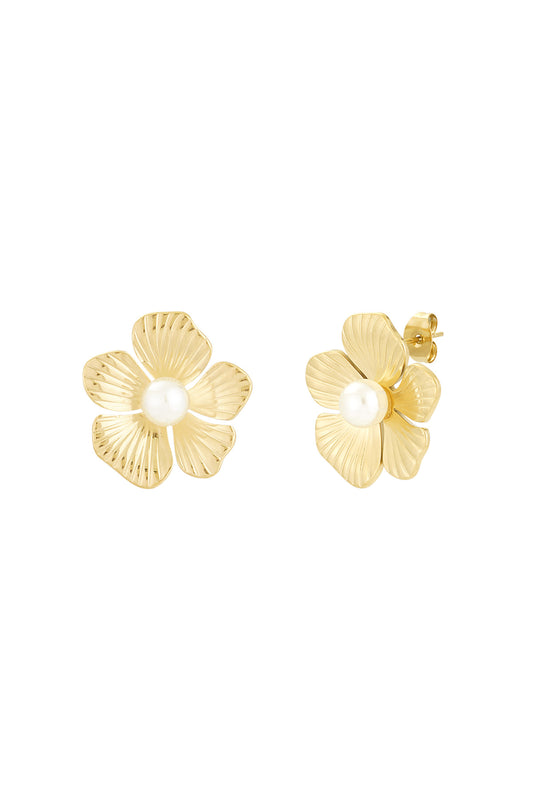 blooming beauty earrings Gold Color