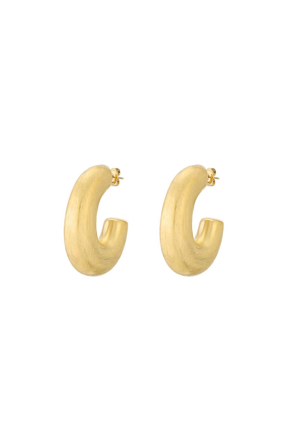 everyday hoops earrings Gold Color