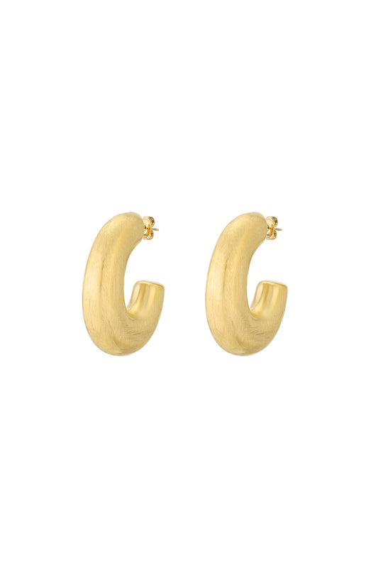 everyday hoops earrings Gold Color