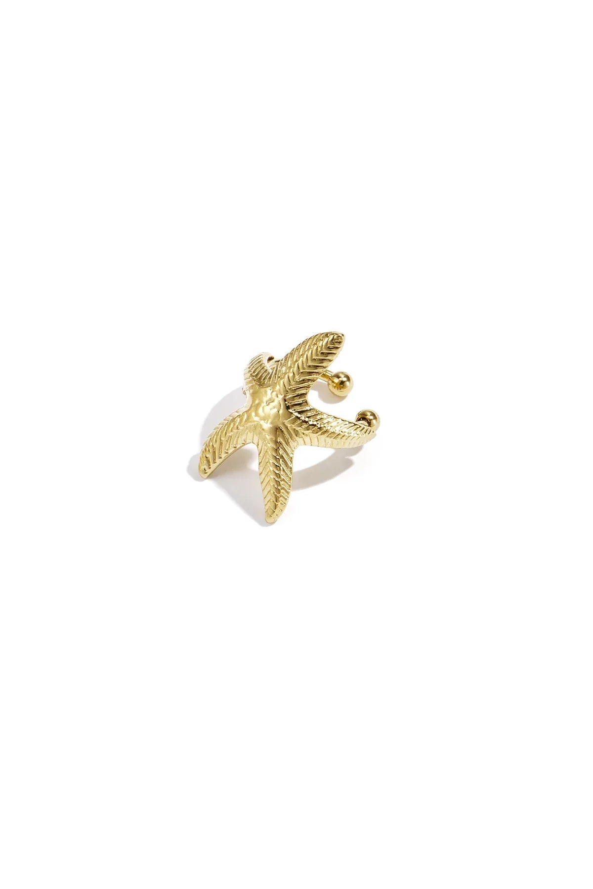 Starfish-shaped ear cuff Gold Color