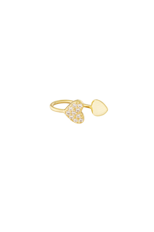 Heart Nose Cuff Gold Color