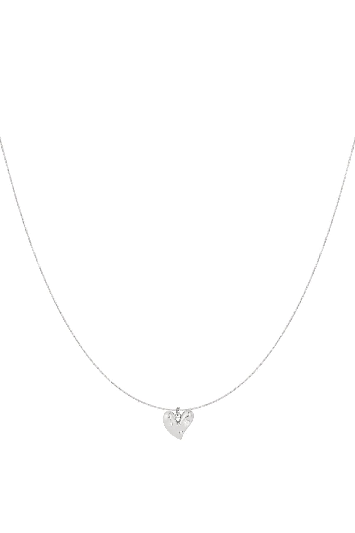 Lucky Charm Necklace Silver Color