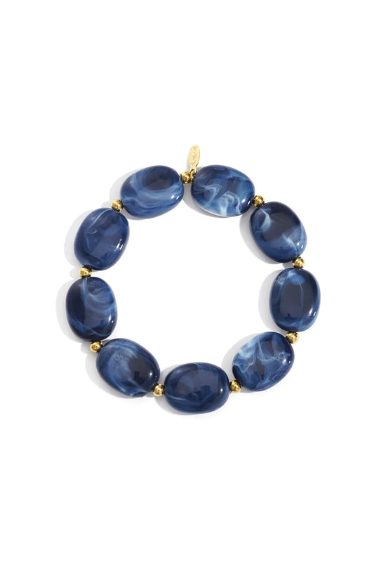 Acrylic Beaded Bracelets Beads Casual Daily Simple Series Women's jewelry Dark Blue