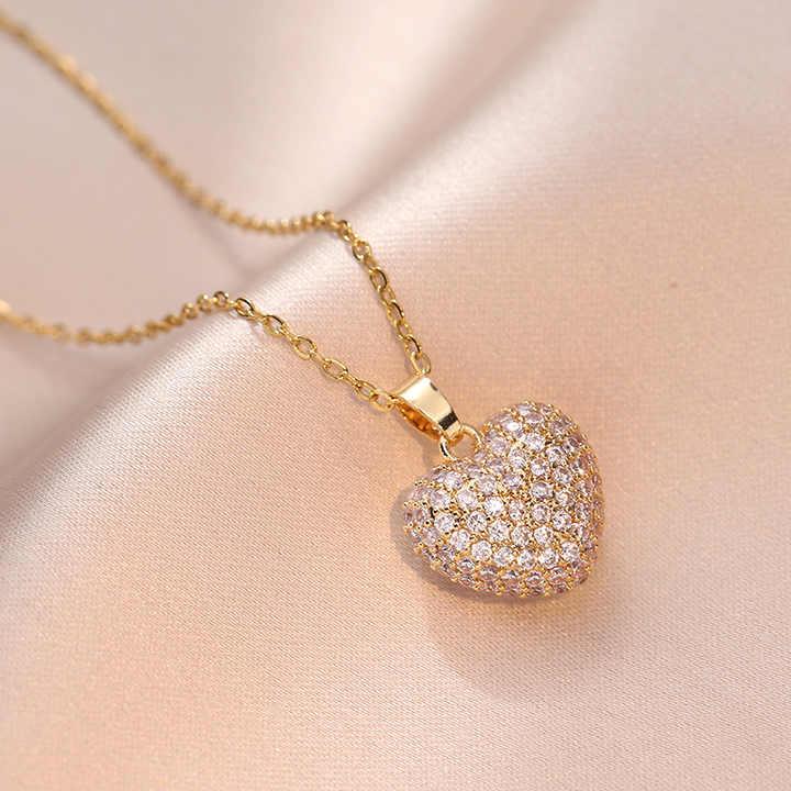 Pavé Heart Pendant Necklace
