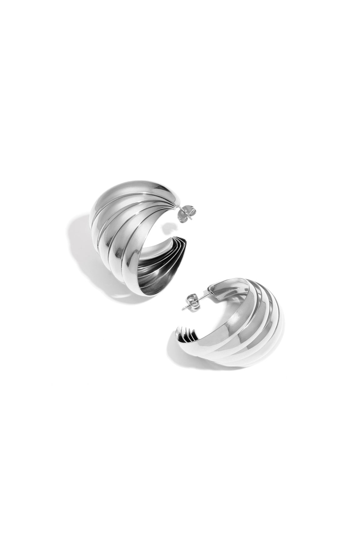 Stainless Steel Stud Earrings Geometric Casual Daily Simple Series Women's jewelry Silver Color