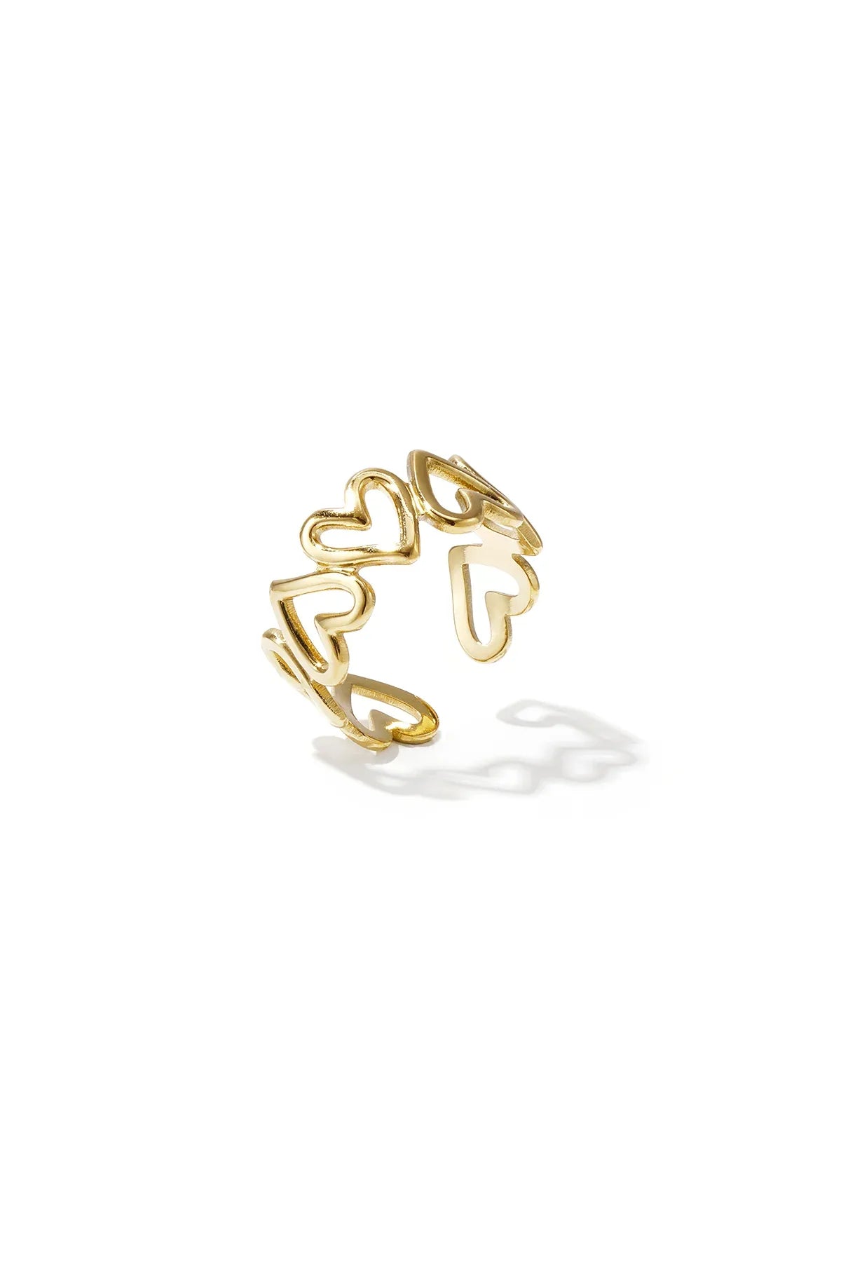 twisted love ring Gold Color One Size