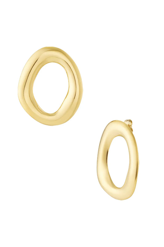 Oasis Oval Earrings Gold Color