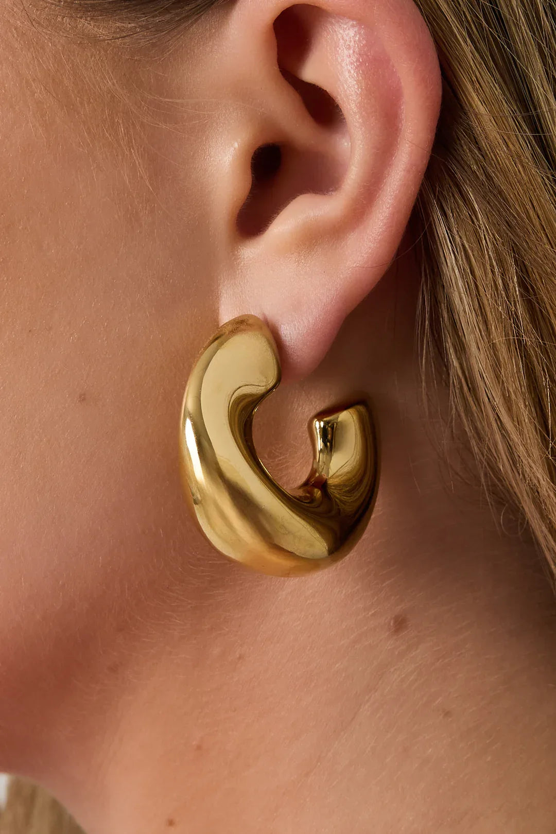 Statement hoop earrings