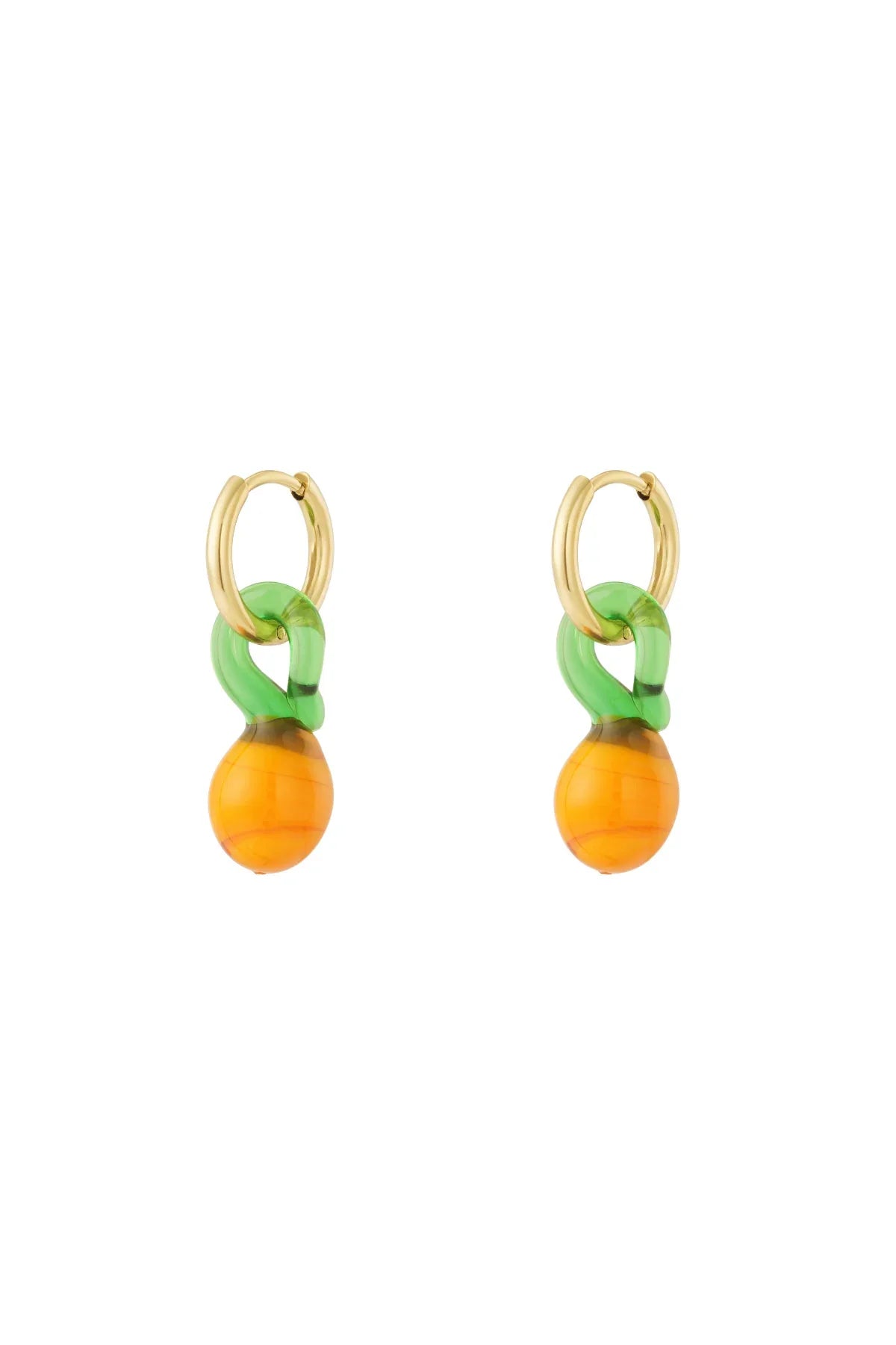 Orange blossom Earrings Orange