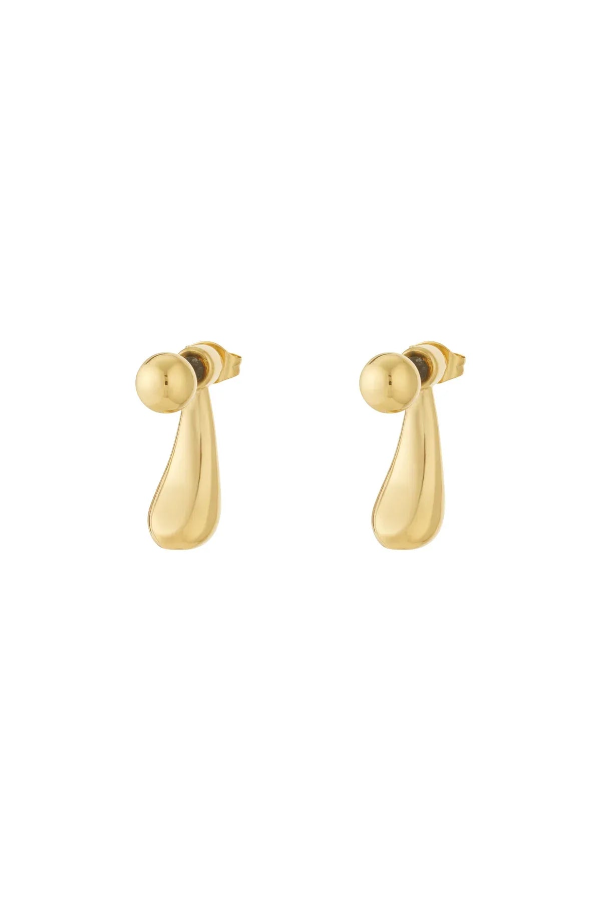 Satisfied Gold Earrings Gold Color