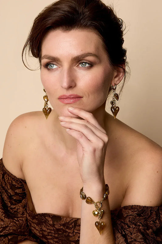 Acrylic Beaded Bracelets Heart Casual Gathering/Party Romantic Series Women's jewelry